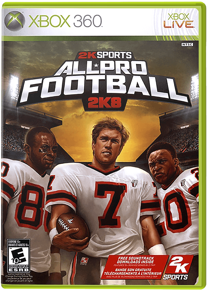 All Pro Football 2K8 box art for Xbox 360